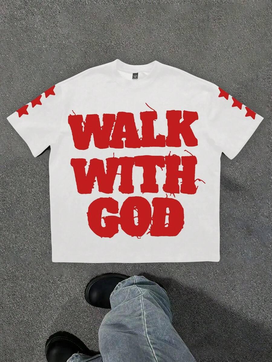 T-SHIRT MĘSKI Z NADRUKIEM