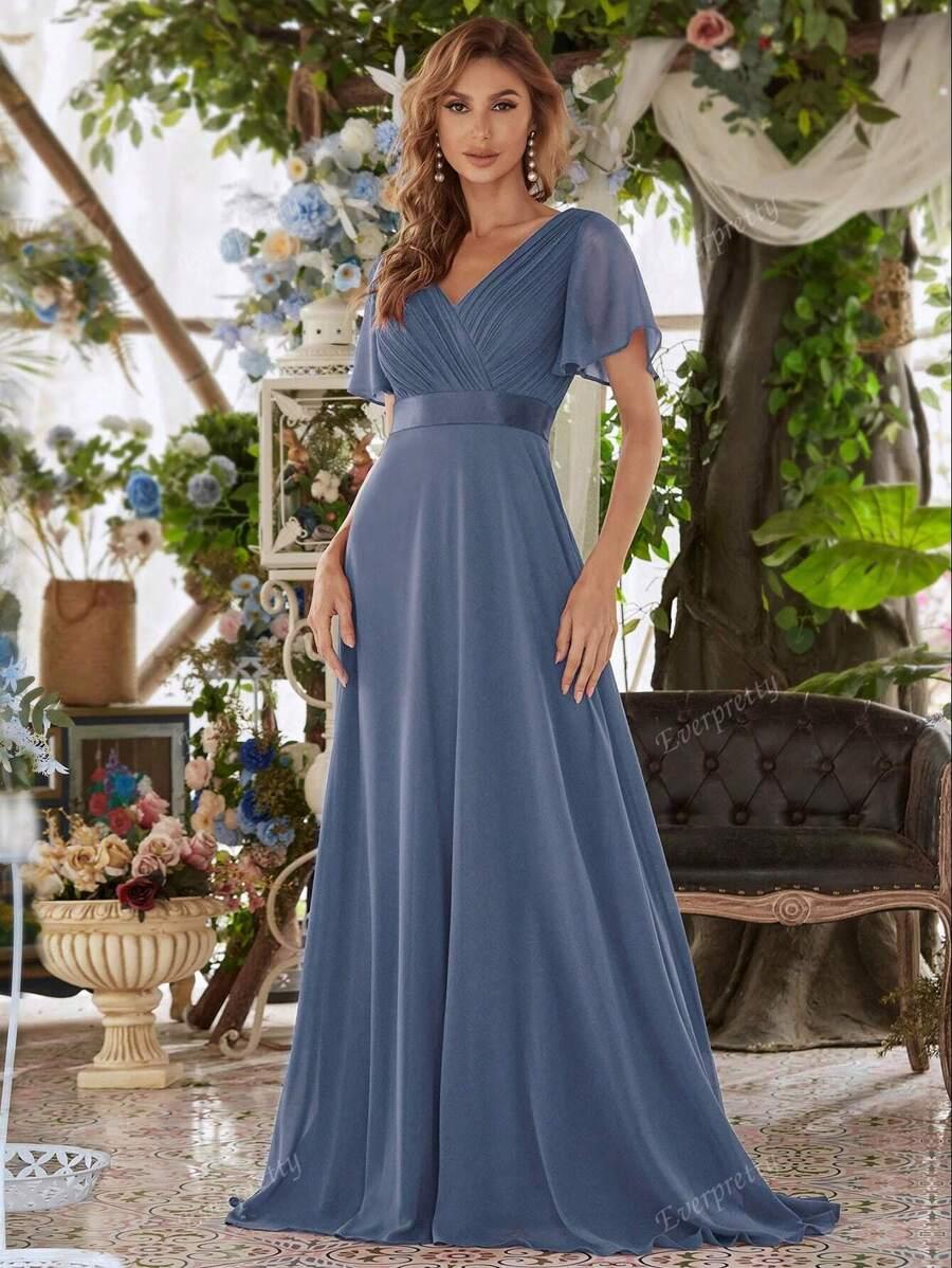 NIEBIESKA MAXI SUKIENKA 