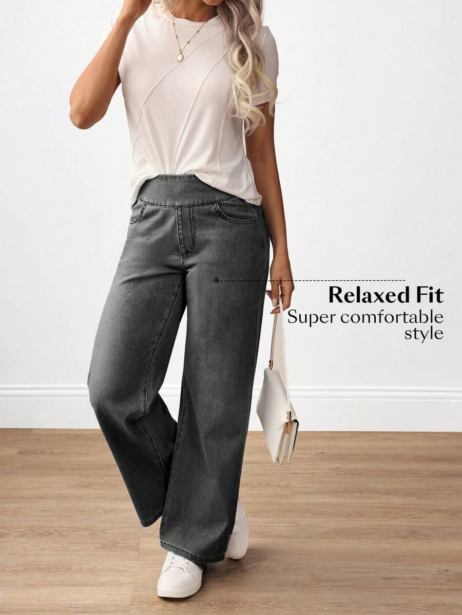 proste spodnie jeans