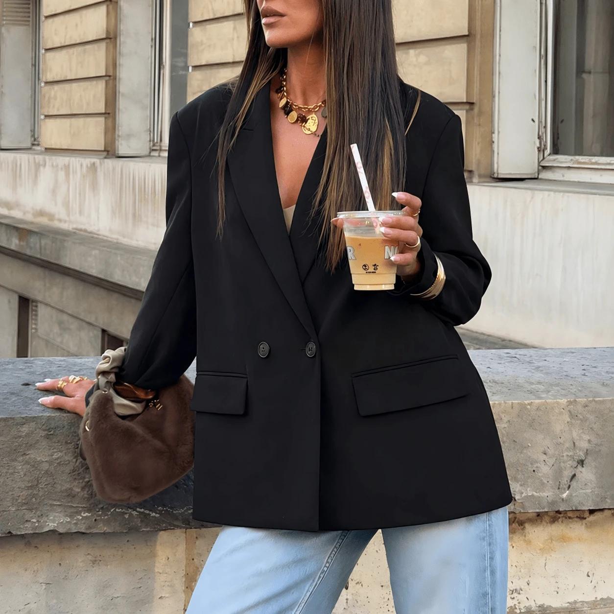 czarna elegancka marynarka