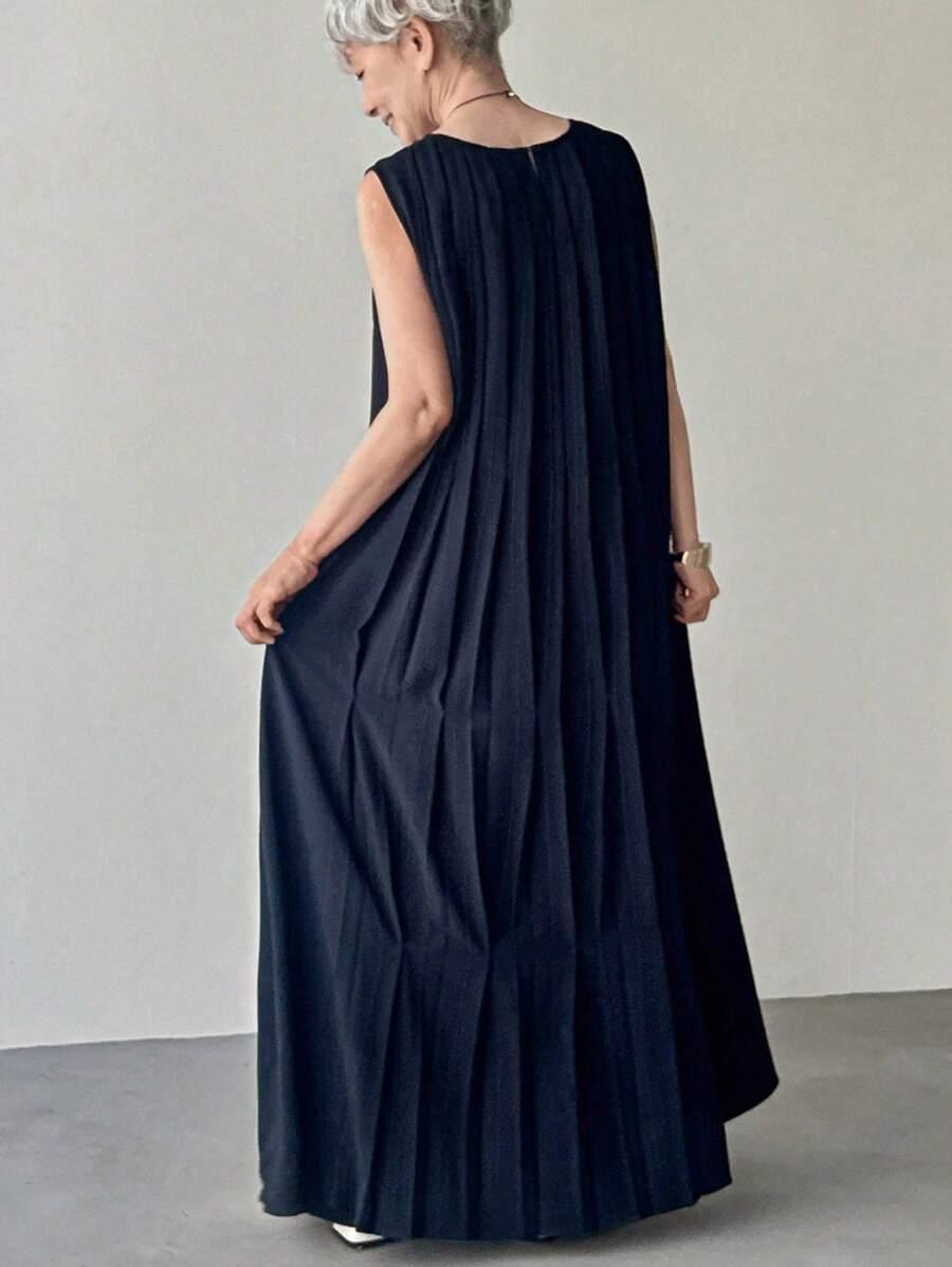 ELEGANCKA MAXI SUKIENKA WIECZOROWA Z PROSTYM DEKOLTEM 