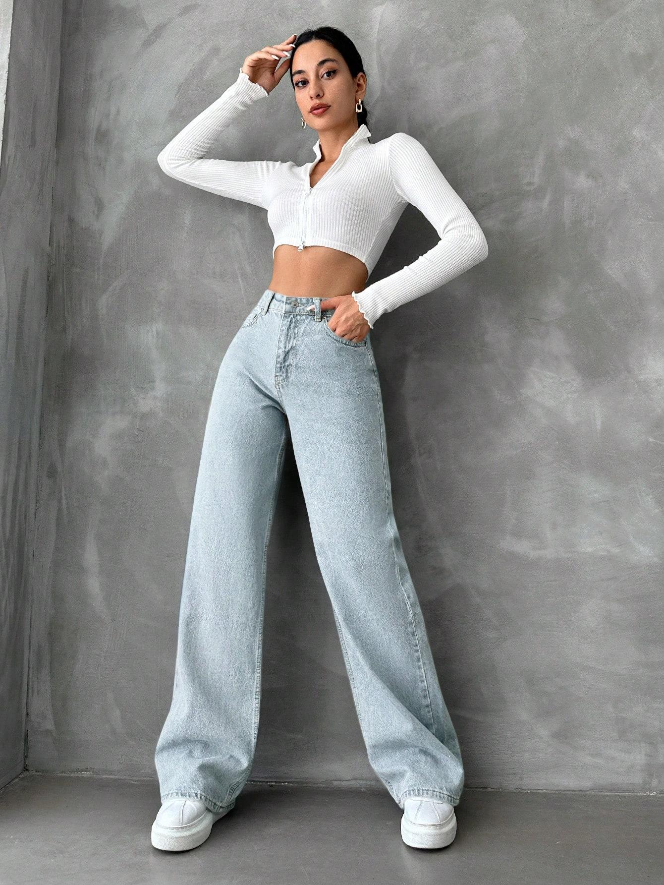 NIEBIESKIE SPODNIE JEANS