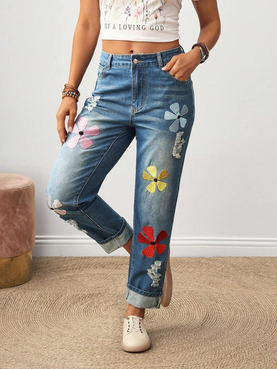 NIEBIESKIE SPODNIE JEANS