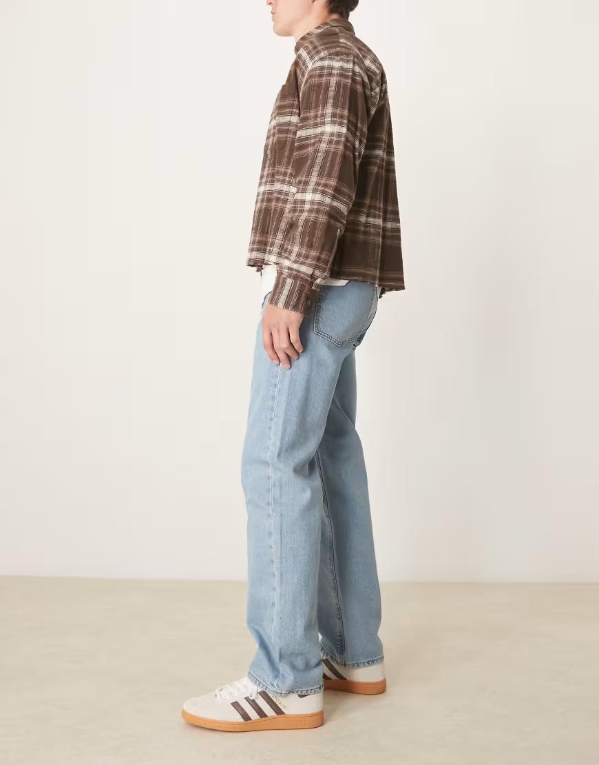 NIEBIESKIE SPODNIE JEANS PROSTE NOGAWKI