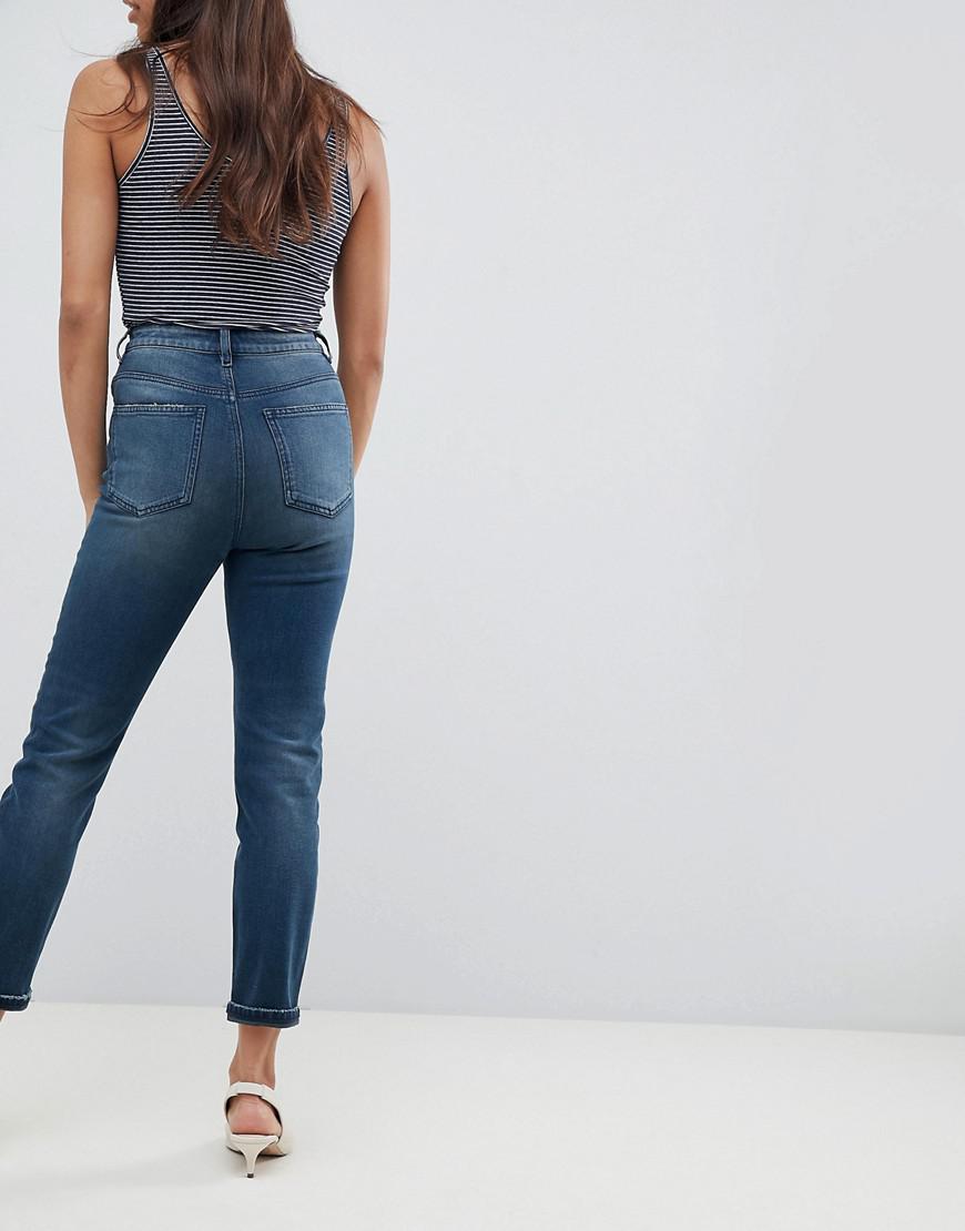 SPODNIE MOM JEANS
