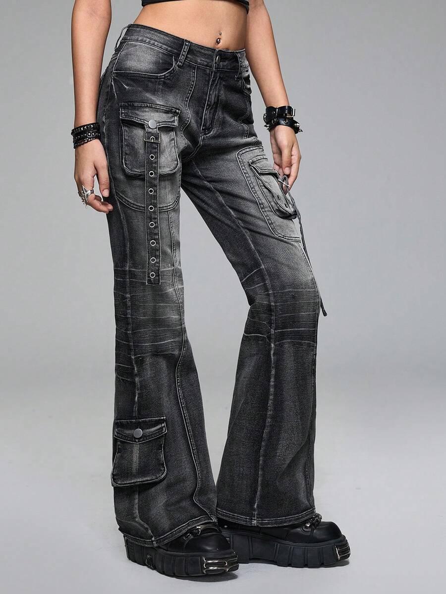 spodnie jeans kieszenie