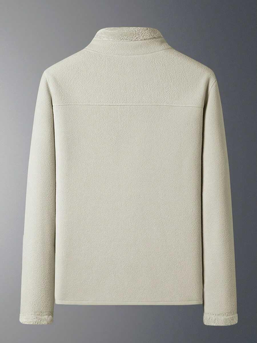KREMOWA BLUZA KIESZENIE 