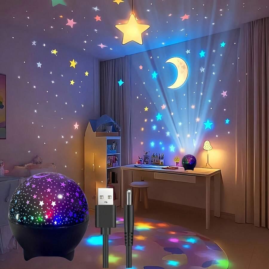 lampa projektor gwiazd