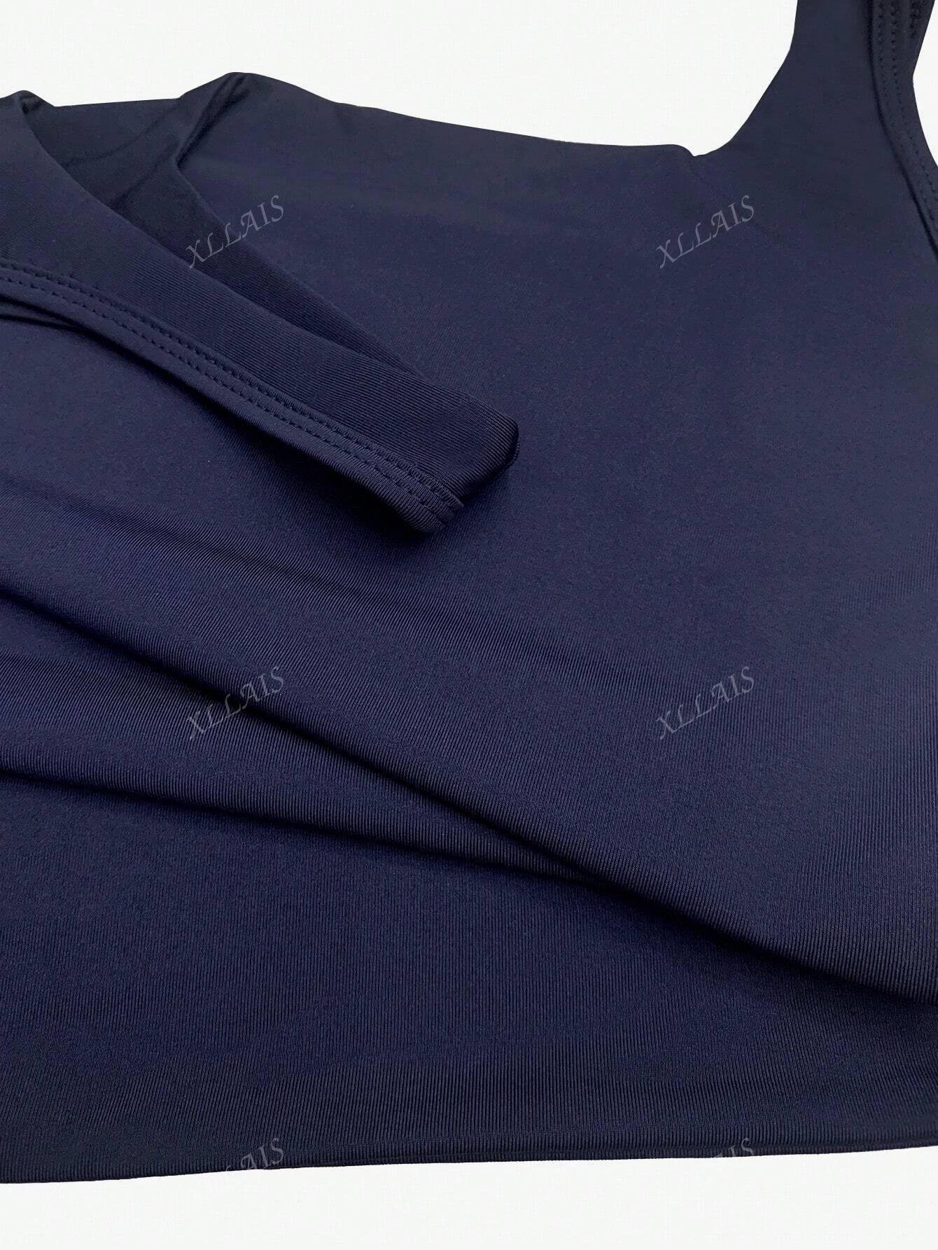 GRANATOWY TOP BASIC