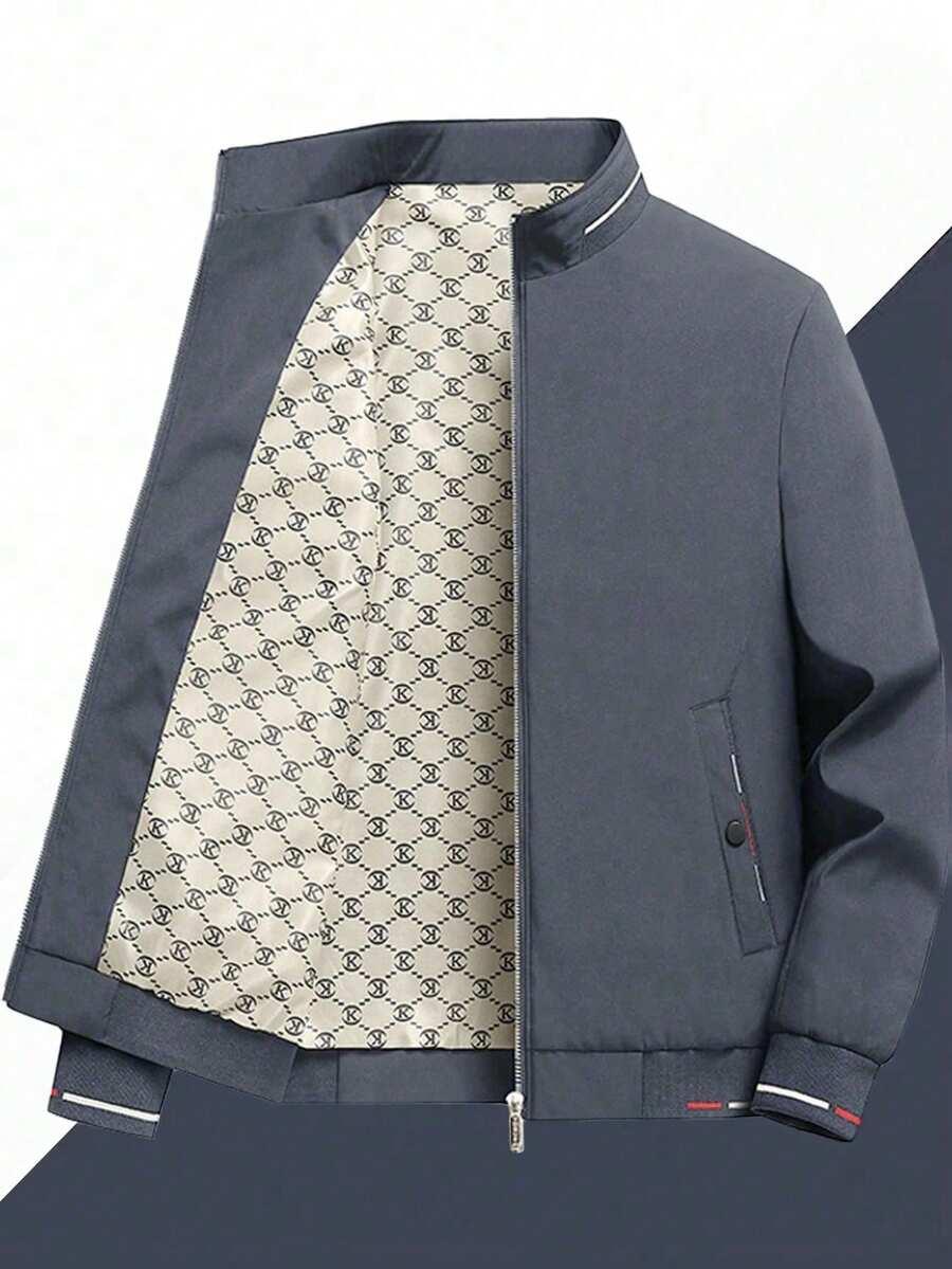 szara kurtka bomber