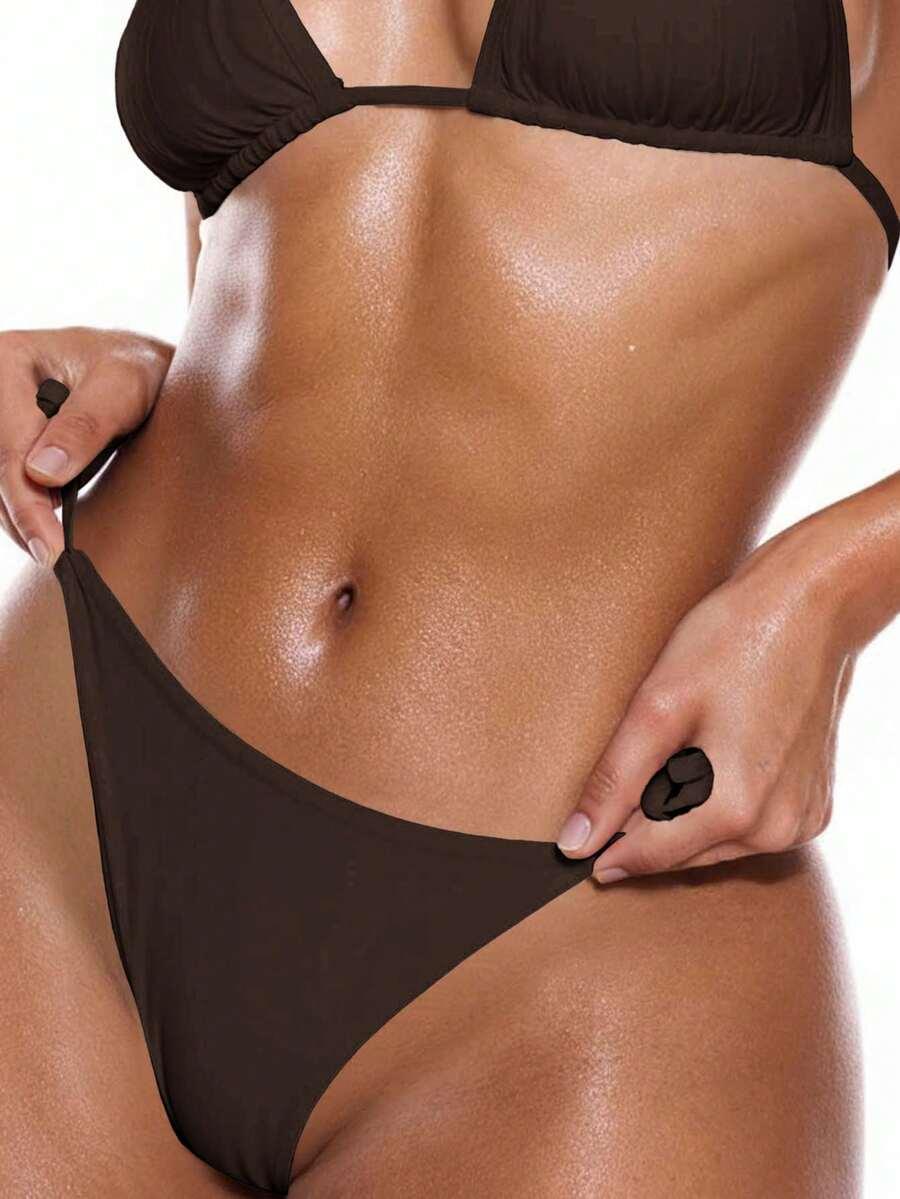 brązowy dół od bikini