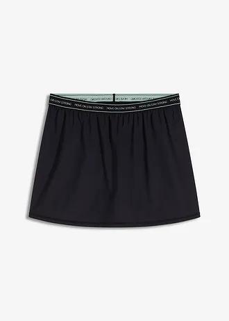 czarne spódnico-spodenki casual