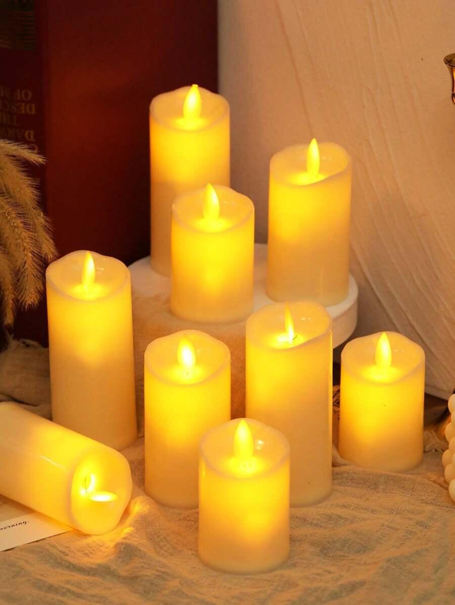 żółta świeca led
