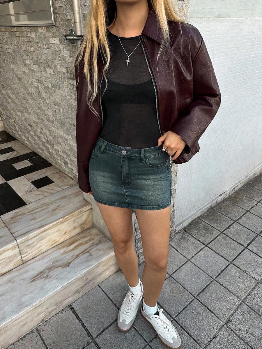 MINI SPÓDNICA JEANS