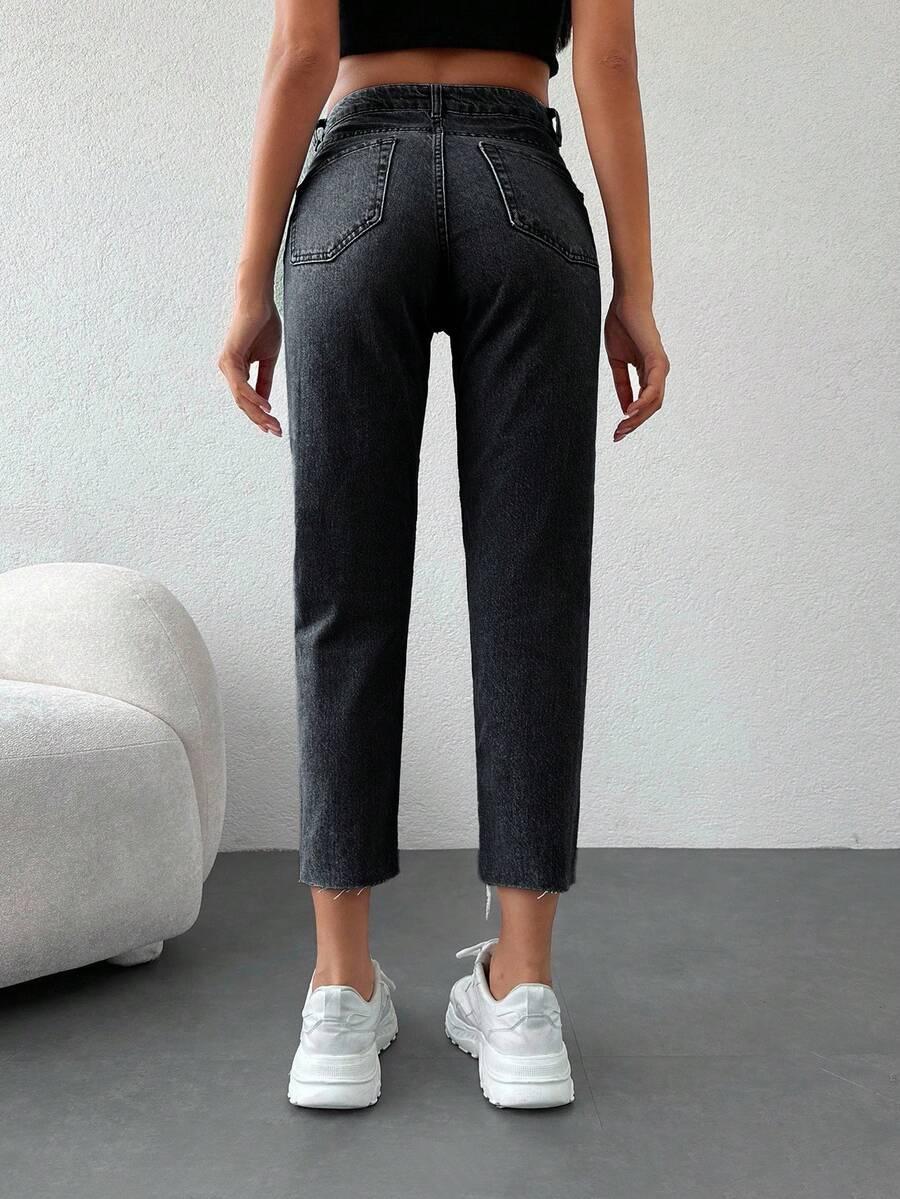 czarne spodnie jeans