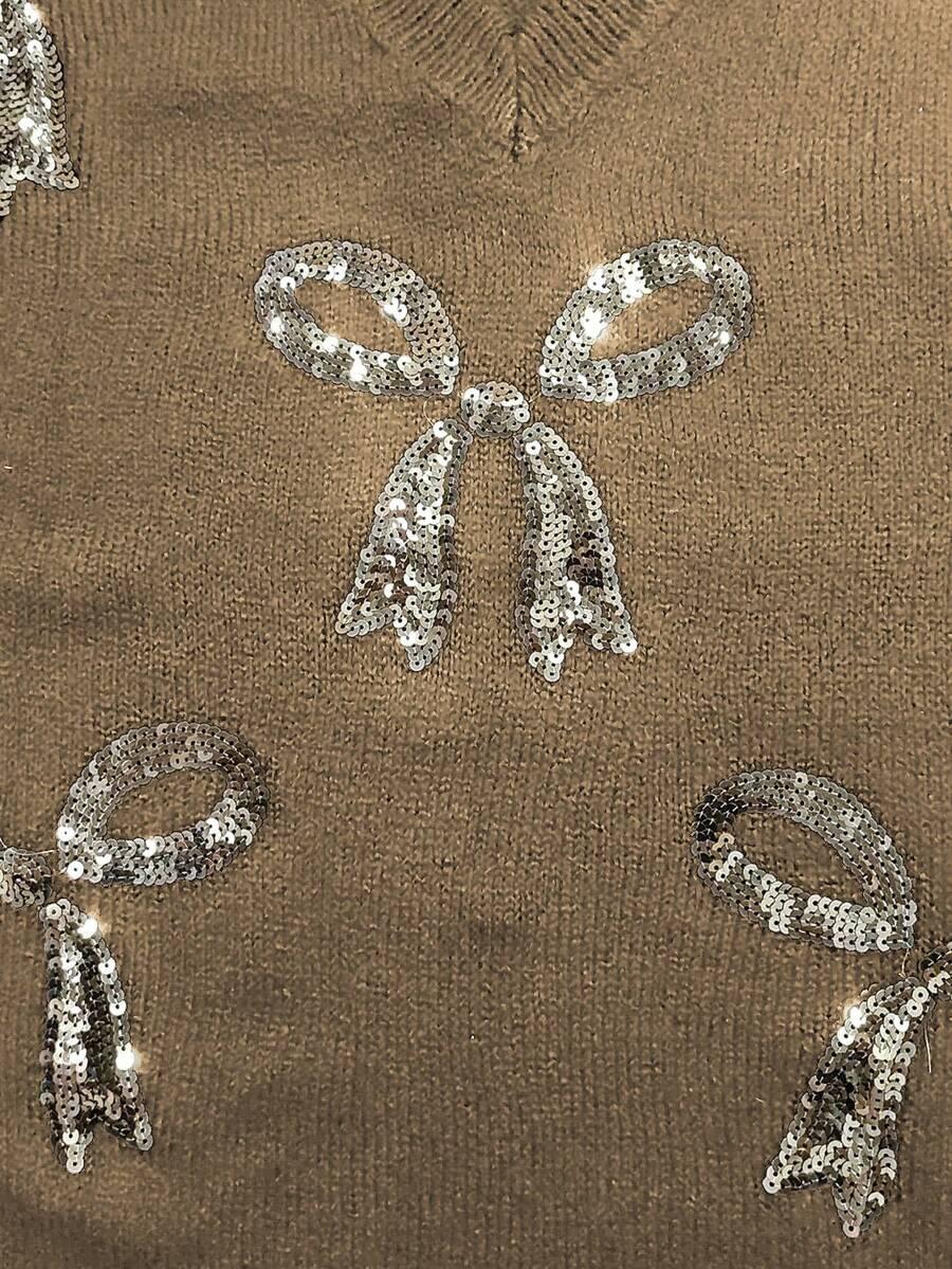 Sweter dekolt v