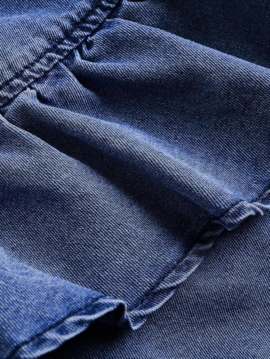 NIEBIESKA MAXI SPÓDNICA JEANS