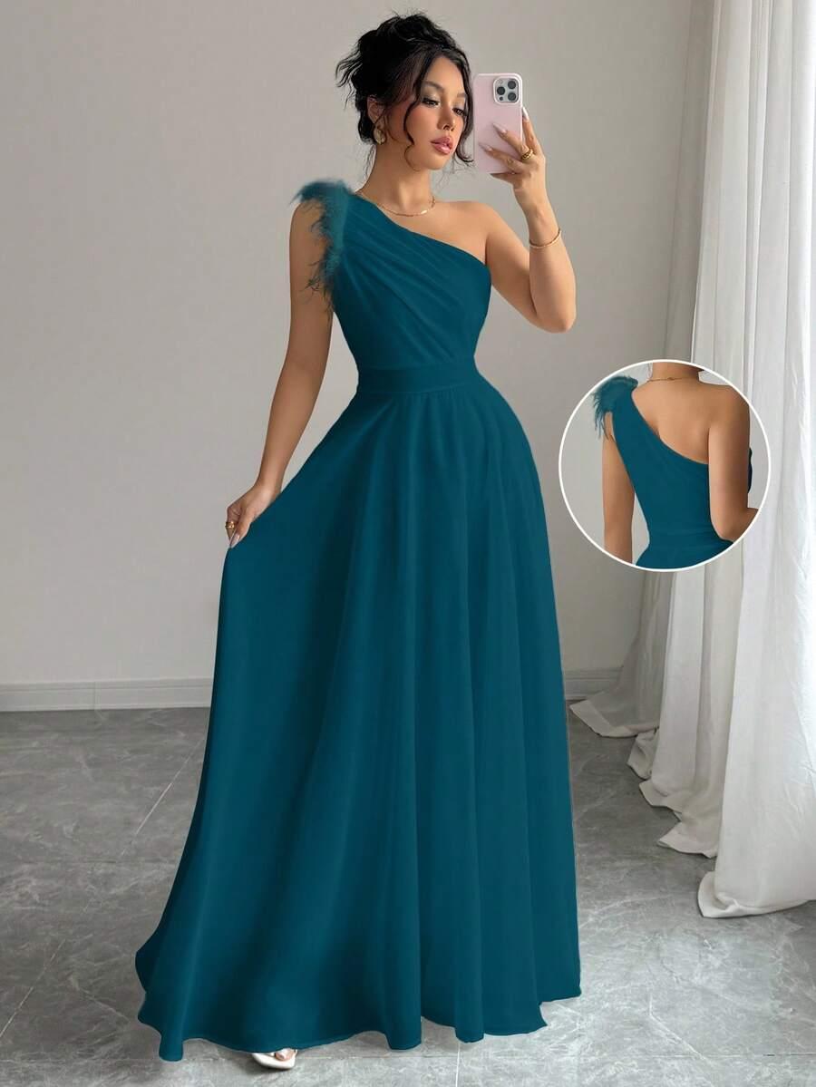 NIEBIESKA MAXI SUKIENKA