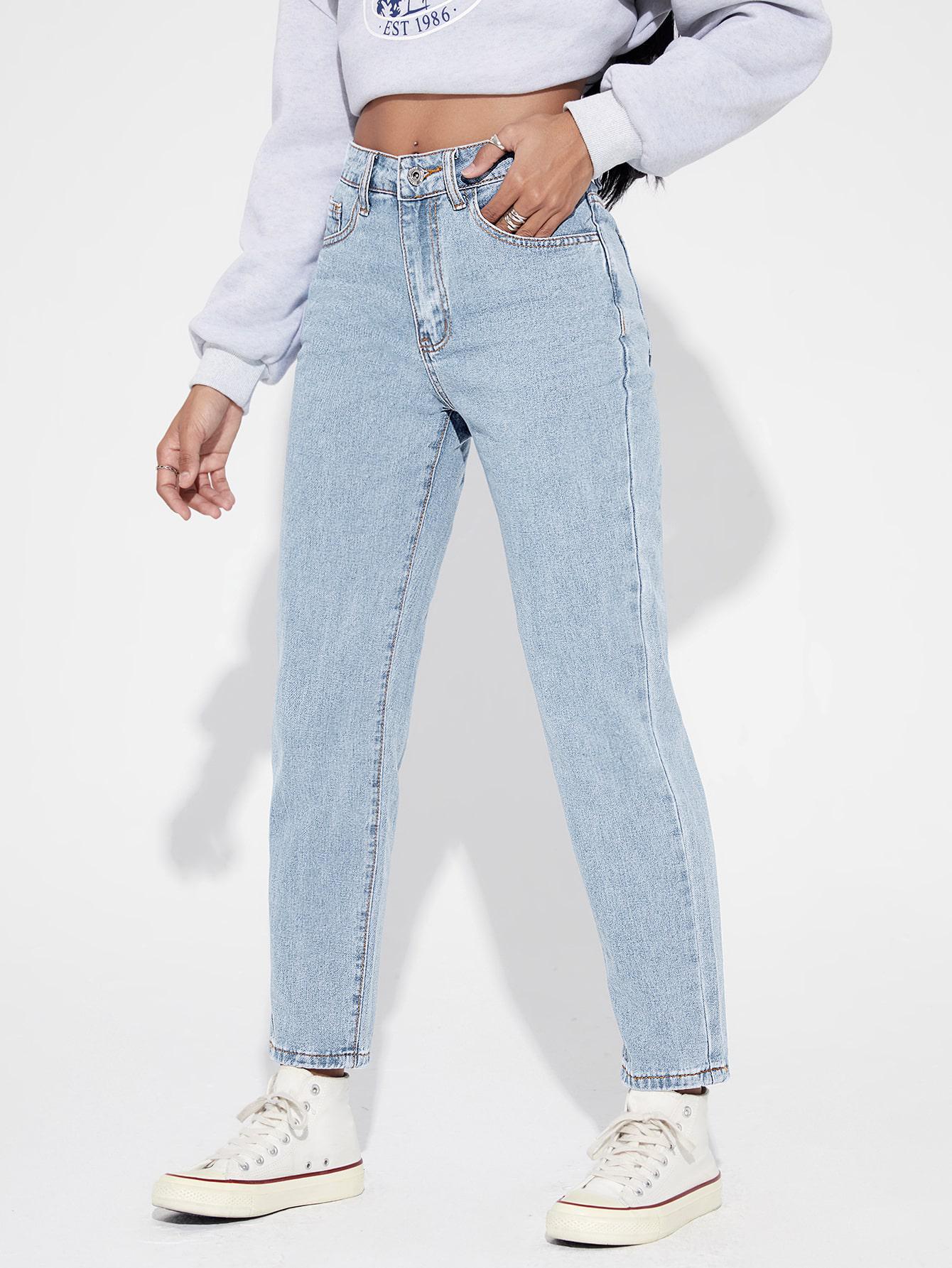 SPODNIE MOM JEANS