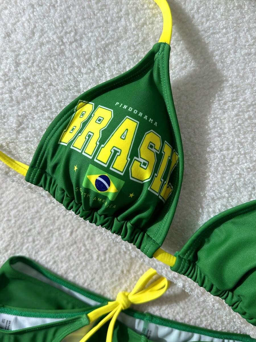 góra od bikini szorty komplet 