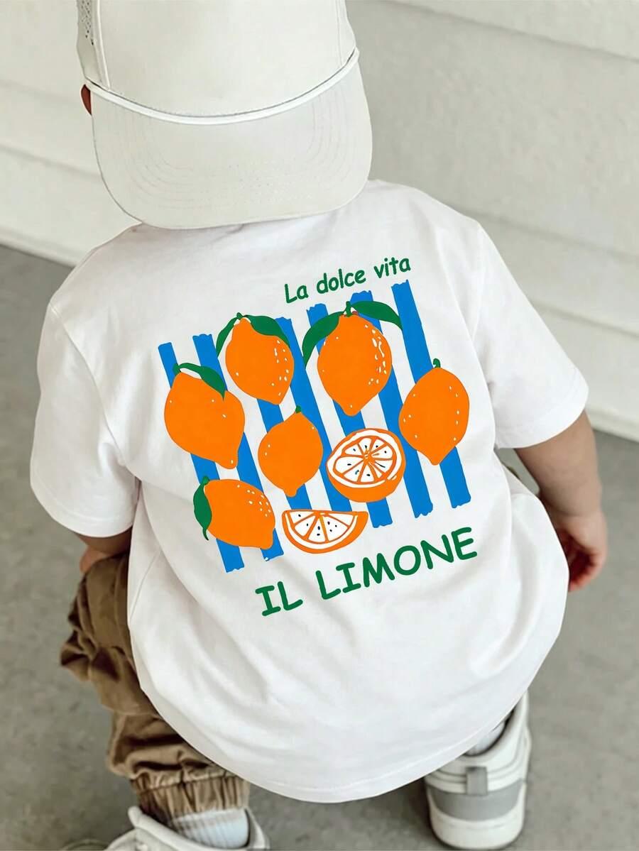 CHŁOPIĘCY T-SHIRT Z NADRUKIEM 5Y
