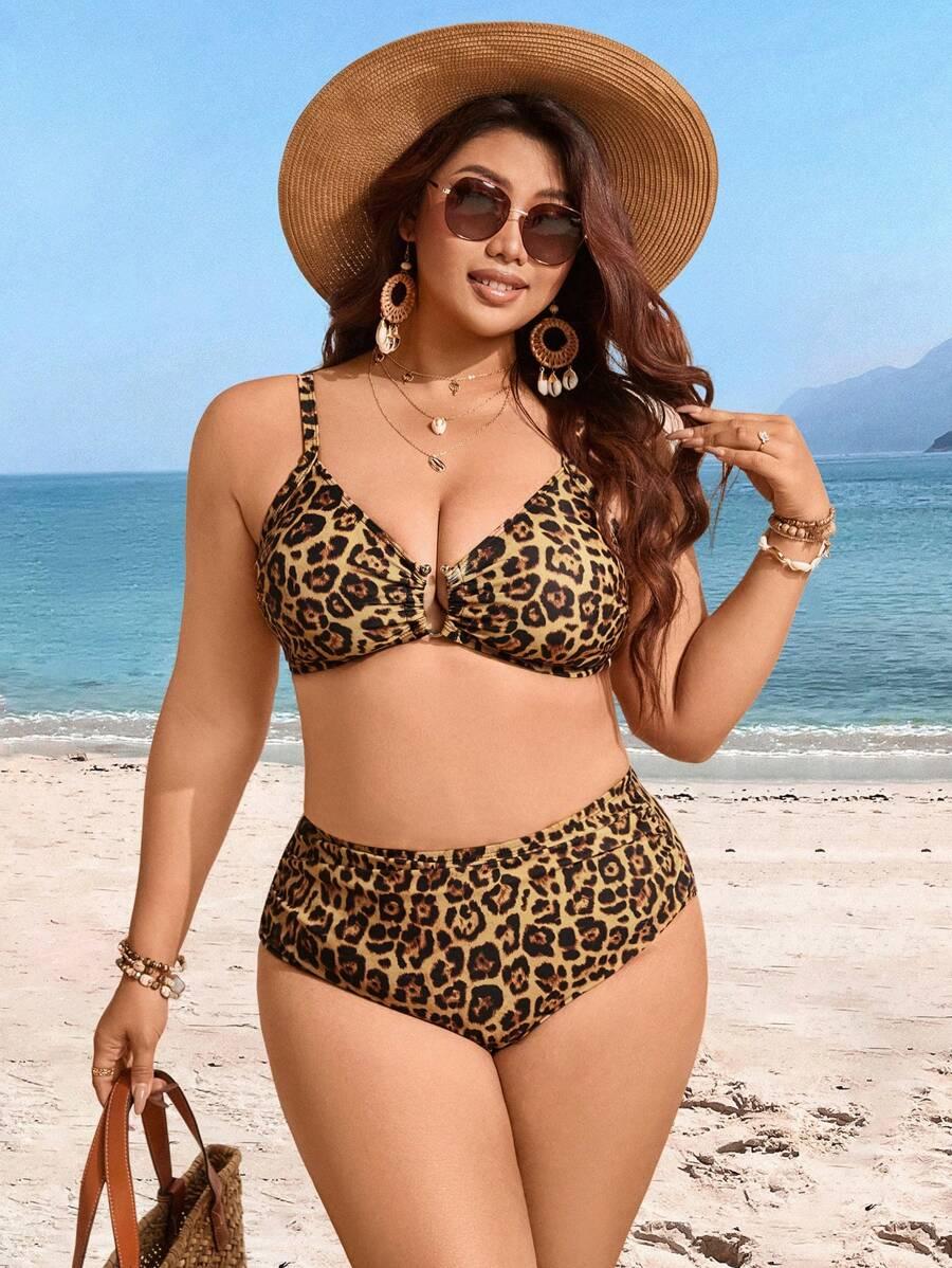 DWUCZĘŚCIOWY STRÓJ KĄPIELOWY ANIMAL PRINT