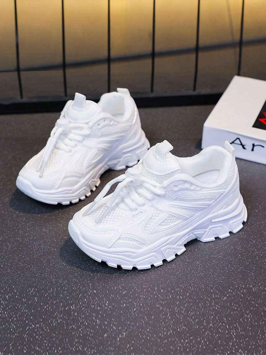 BIAŁE SZNUROWANE BUTY SPORTOWE