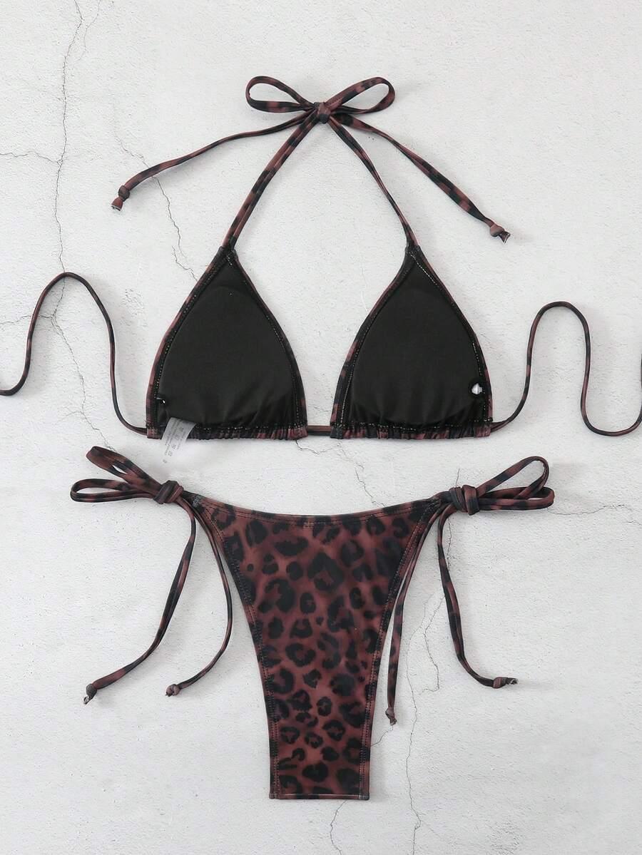 DWUCZĘŚCIOWY STRÓJ KĄPIELOWY ANIMAL PRINT