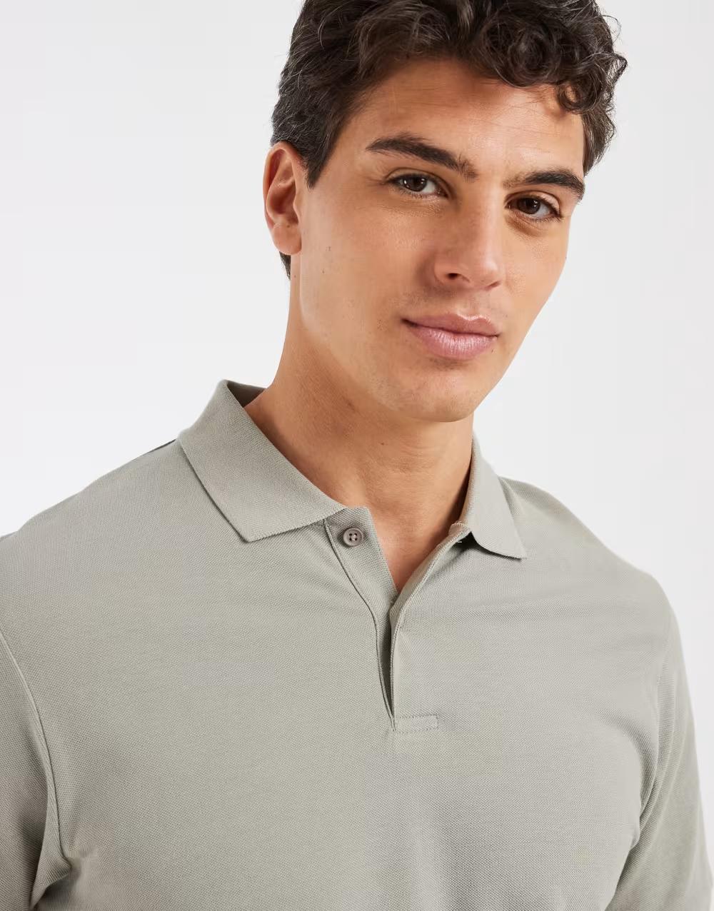 zielona koszulka polo casual