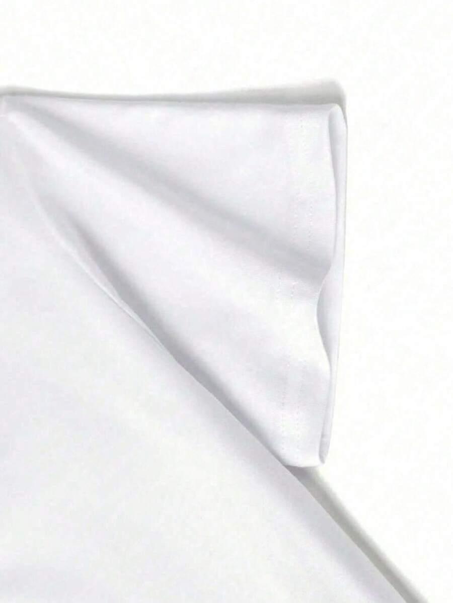 biały t-shirt print