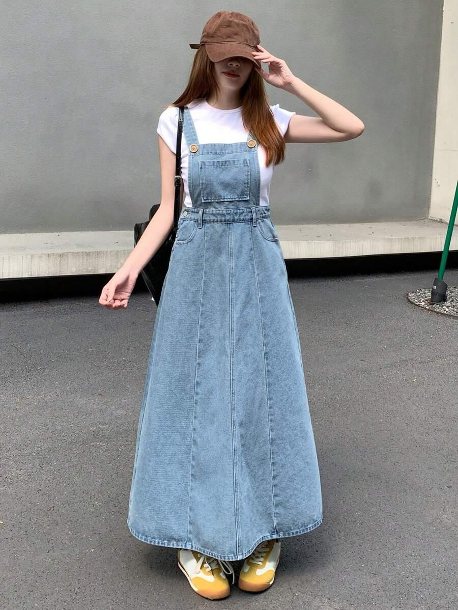 jeansowa maxi sukienka 