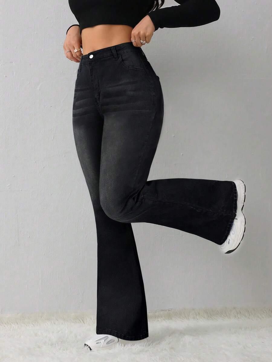 czarne spodnie jeans 