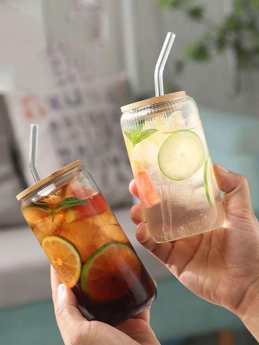 szklana słomka + szczotka do czyszczenia