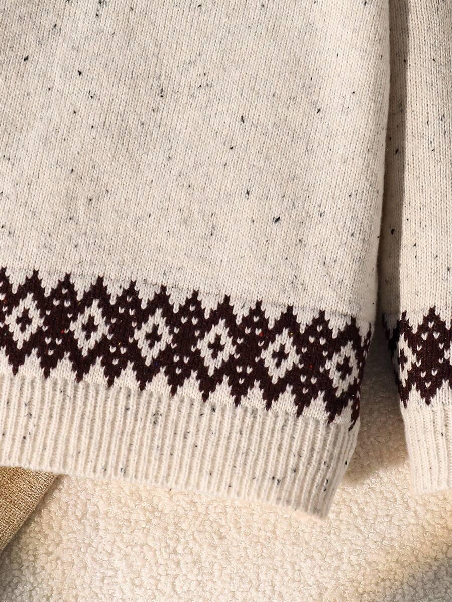 dzianinowy sweter wzór