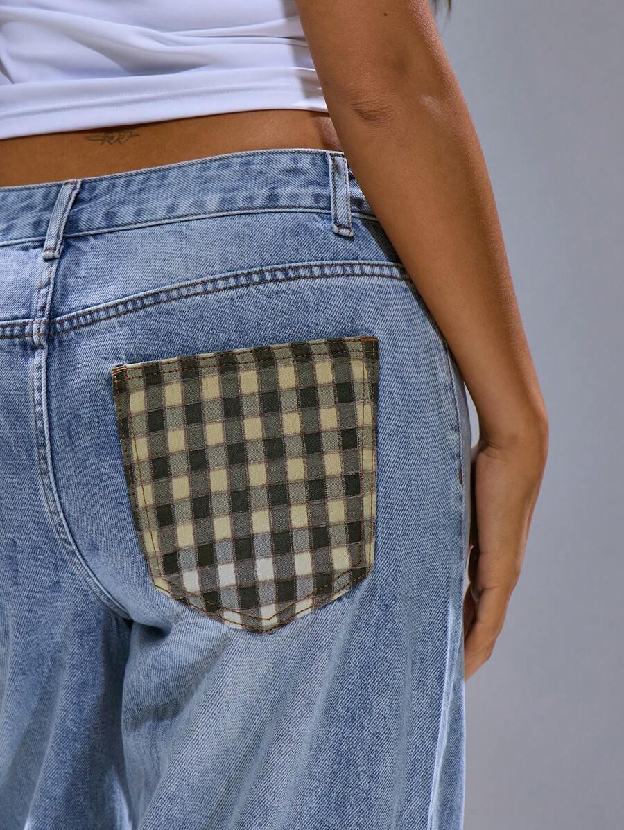 NIEBIESKIE SPODNIE JEANS