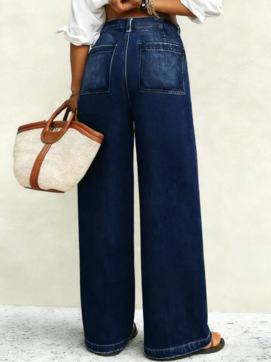 NIEBIESKIE SPODNIE JEANS