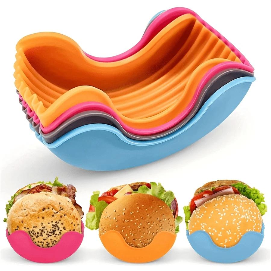 silikonowy pojemnik forma na hamburgera