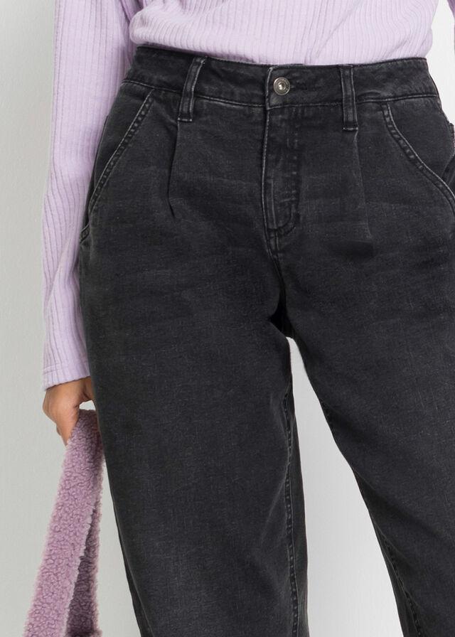 CZARNE SPODNIE JEANS 