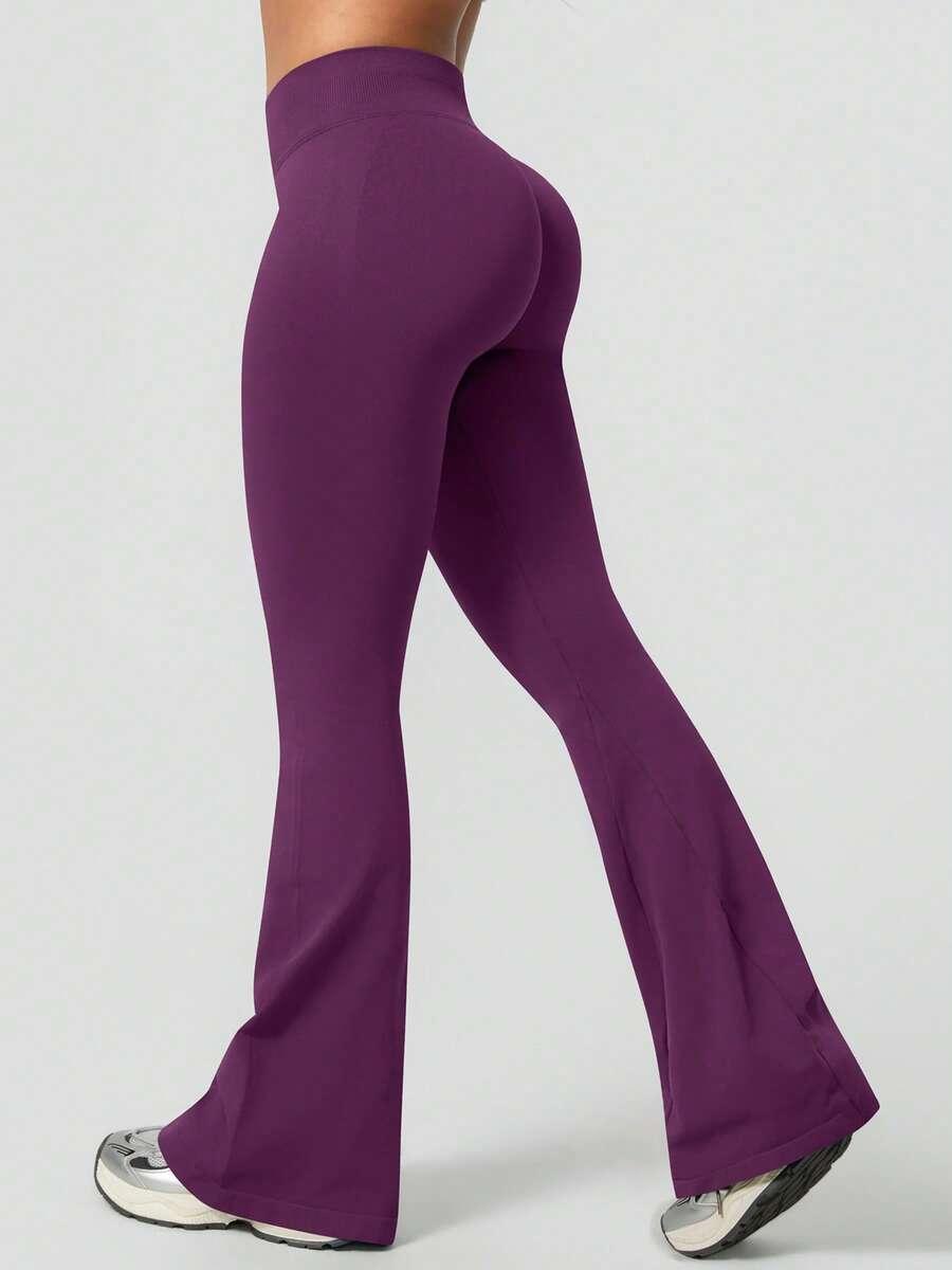 FIOLETOWE LEGGINSY CASUAL