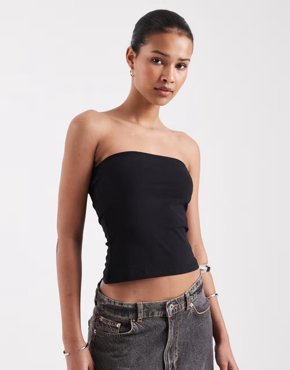 CZARNY GŁADKI TOP TUBA