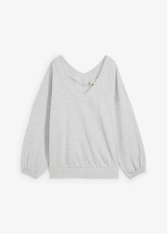 BLUZA Z DEKOLTEM W SEREK