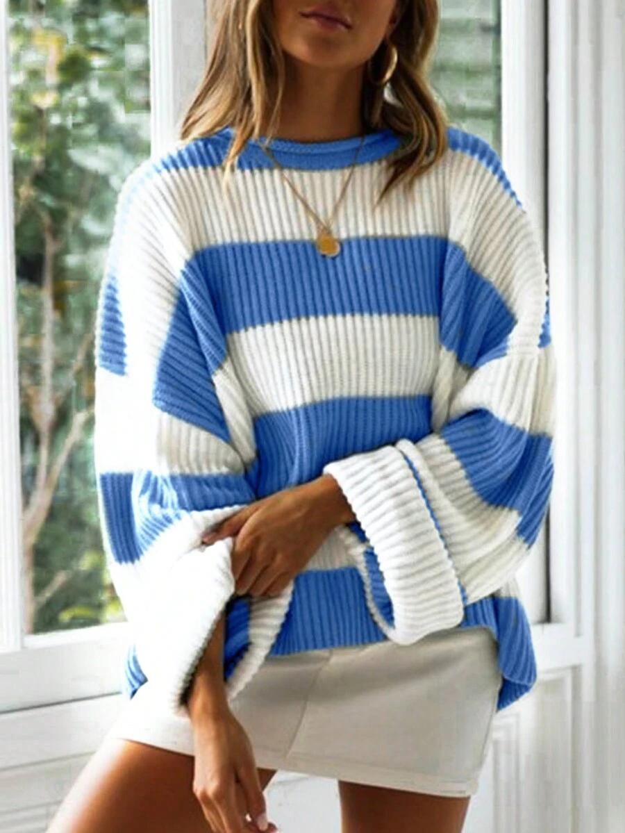 kolorowy sweter print