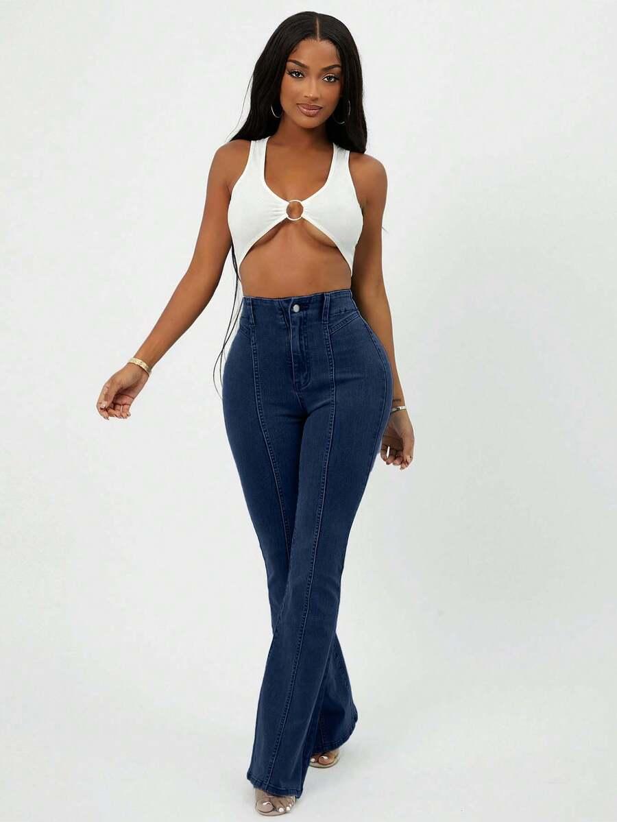 NIEBIESKIE SPODNIE JEANS