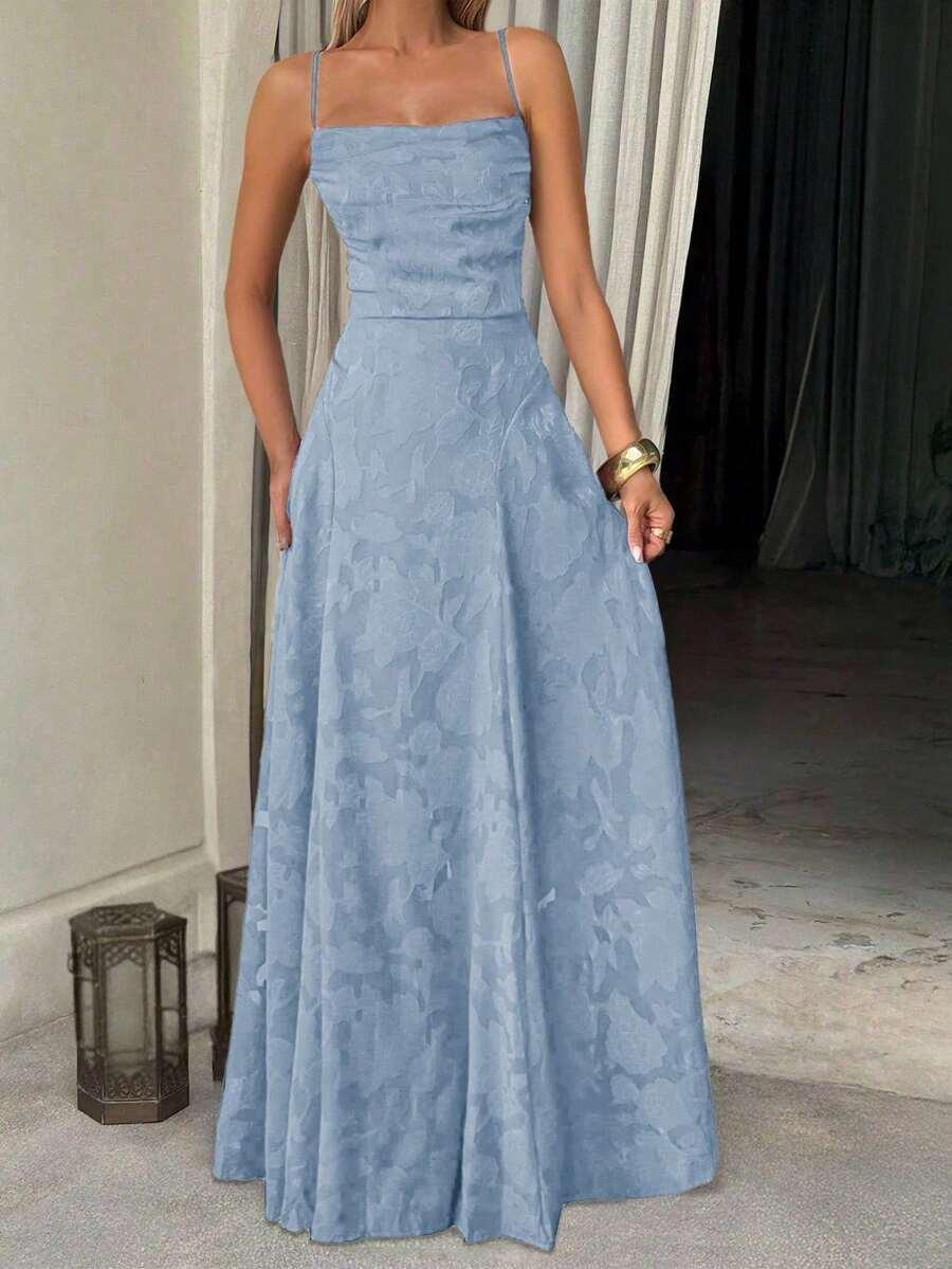 NIEBIESKA MAXI SUKIENKA 