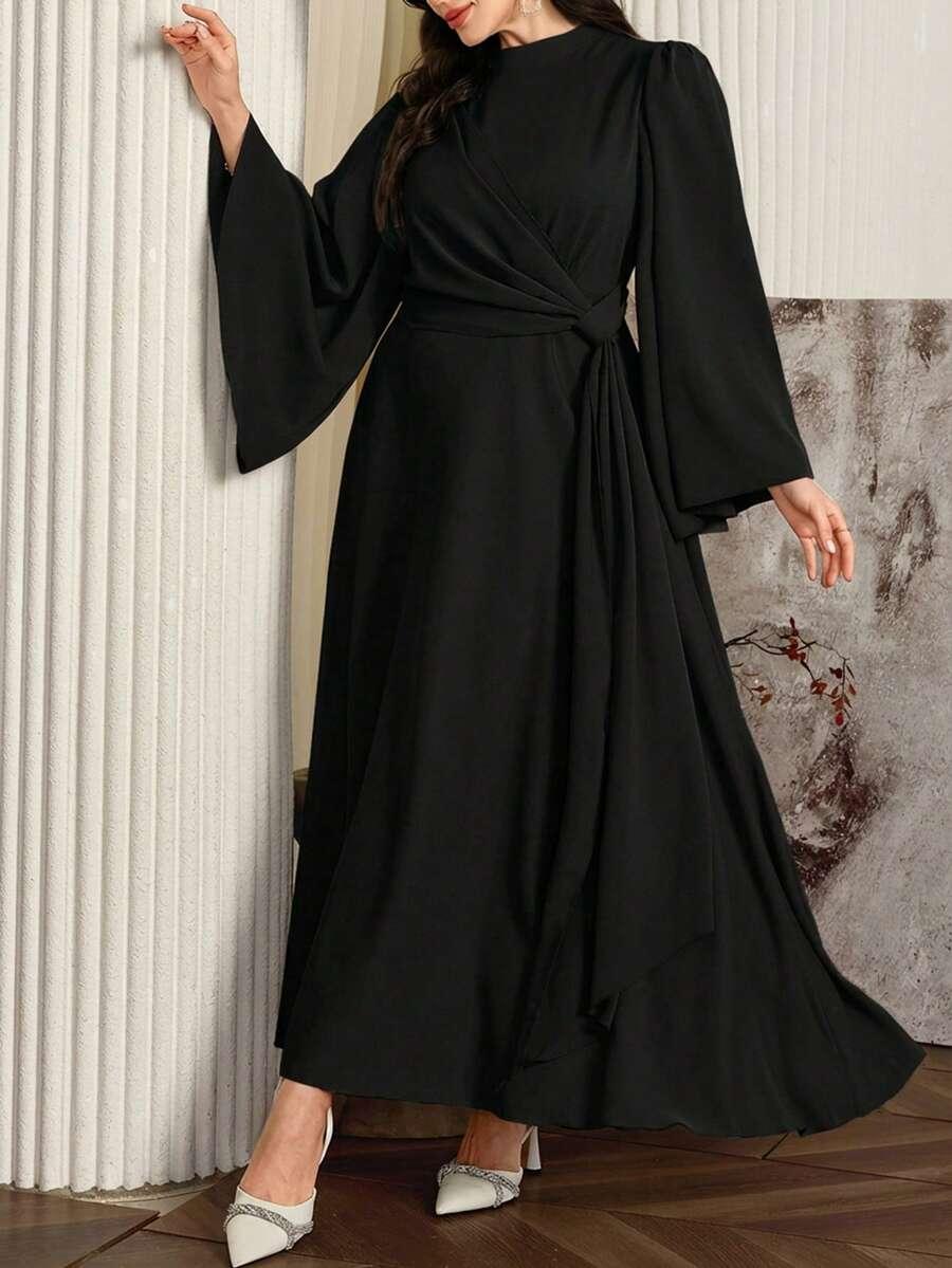 czarna maxi sukienka