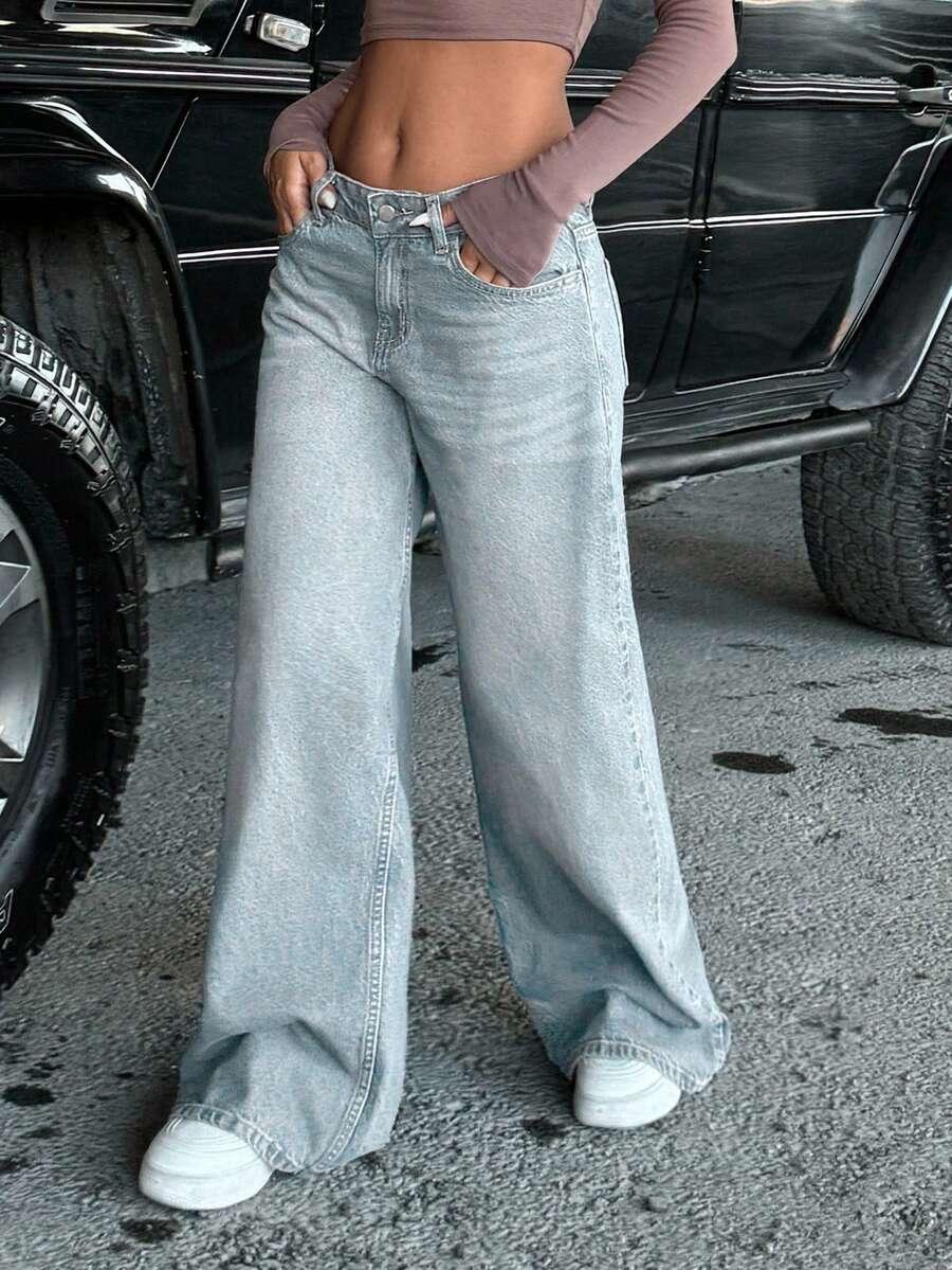 NIEBIESKIE SPODNIE JEANS 