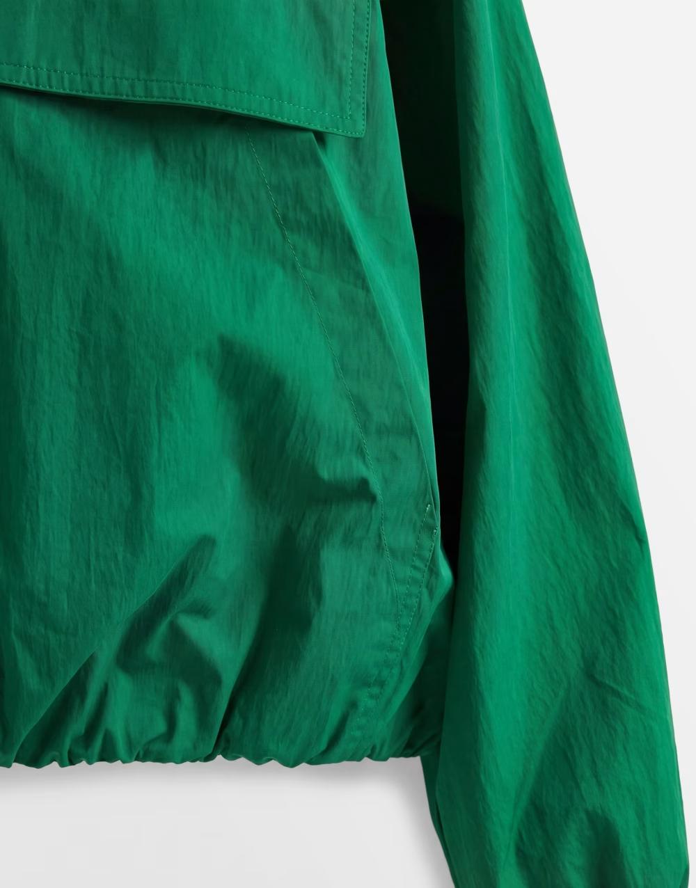 zielona kurtka zip