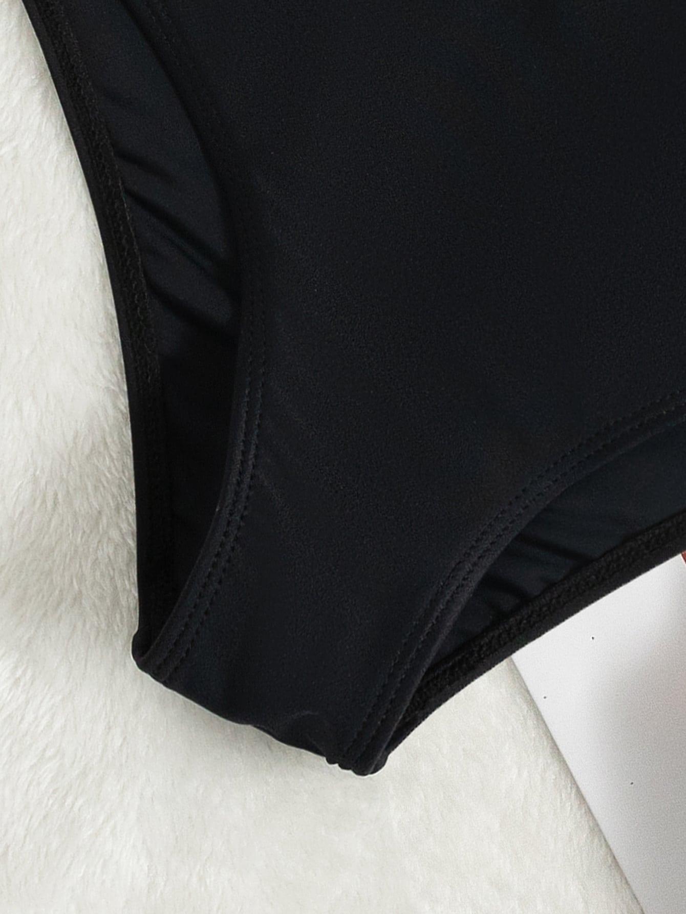 CZARNY DÓŁ OD BIKINI WYSOKI STAN