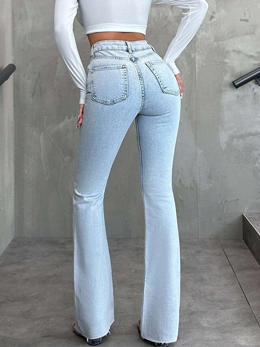 spodnie wysoki stan jeans