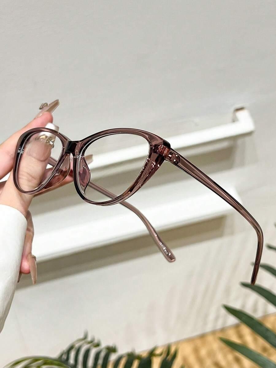 BRĄZOWE OKULARY ZERÓWKI